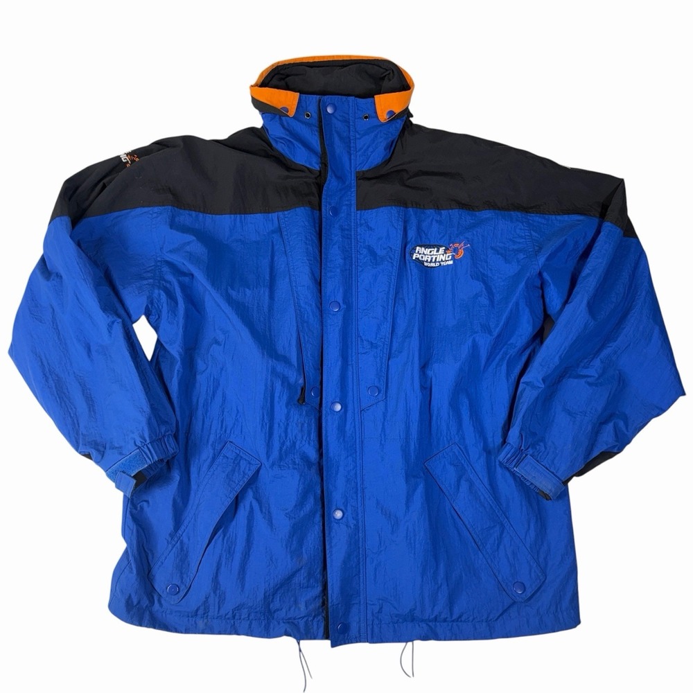 Vintage 90s Swingster Angle Porting World Team Nylon Parka Jacket Large